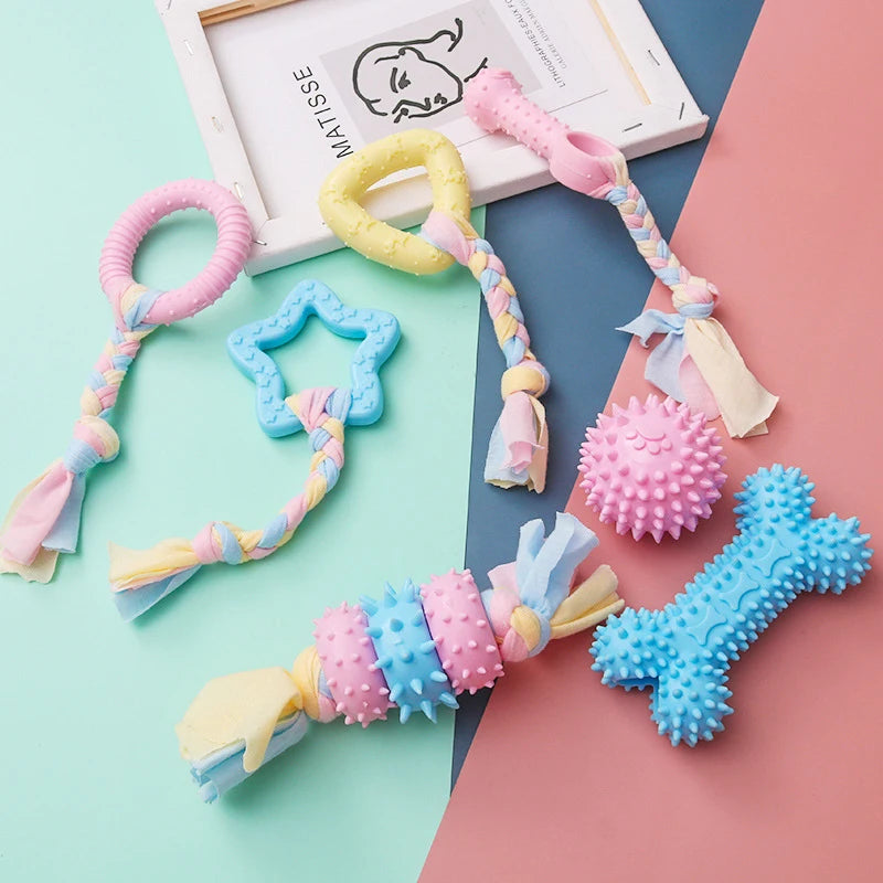 Dog Chew Toy – TPR Knot Bite Resistant Molar & Teeth Cleaning