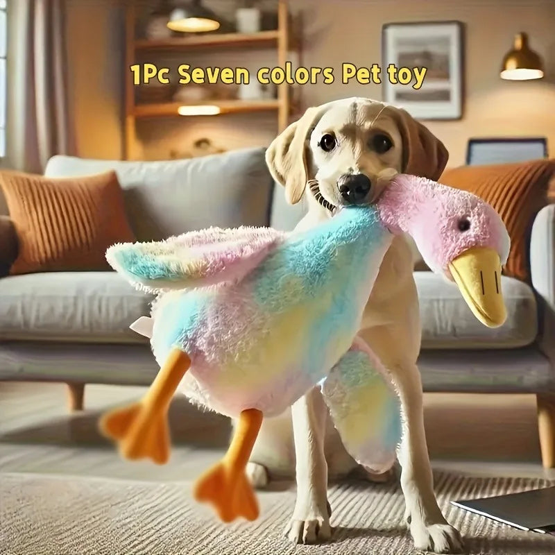 Giant Duck Plush Pet Toy – 50cm Anxiety-Relieving Companion for Cats & Dogs