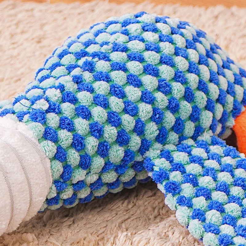 Plush Wild Goose Squeaky Dog Toy – Soft Chew & Teeth Cleaning
