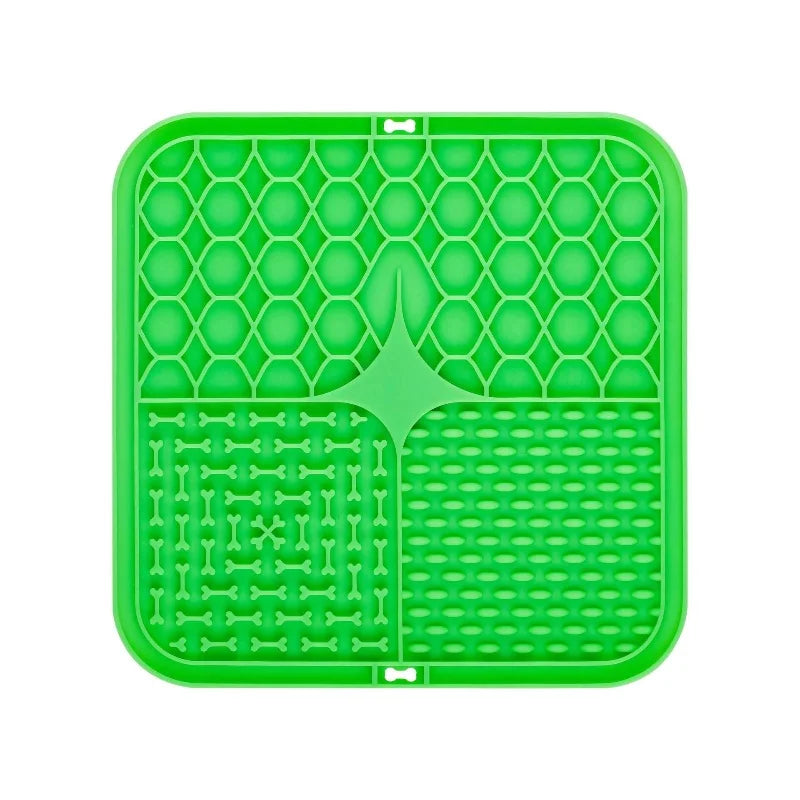 Pet Lick Silicone Mat Dogs Pet Slow Food Plate for Dog Bathing Distraction Silicone Dog Sucker Food Training Dog Feeder Supplies