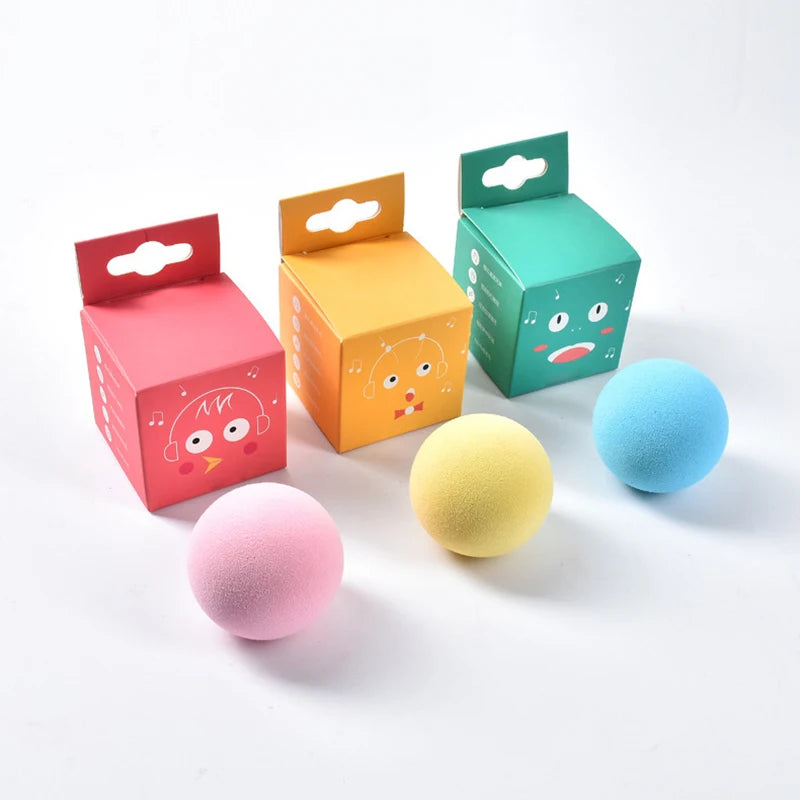 Smart Touch Cat Toy Ball – Catnip & Animal Sounds, 12 Colors