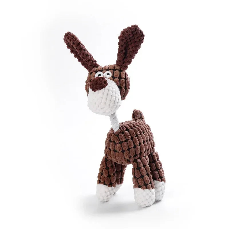 Plush Animal Squeaky Dog Toy – 17 Cute Styles, Bite Resistant