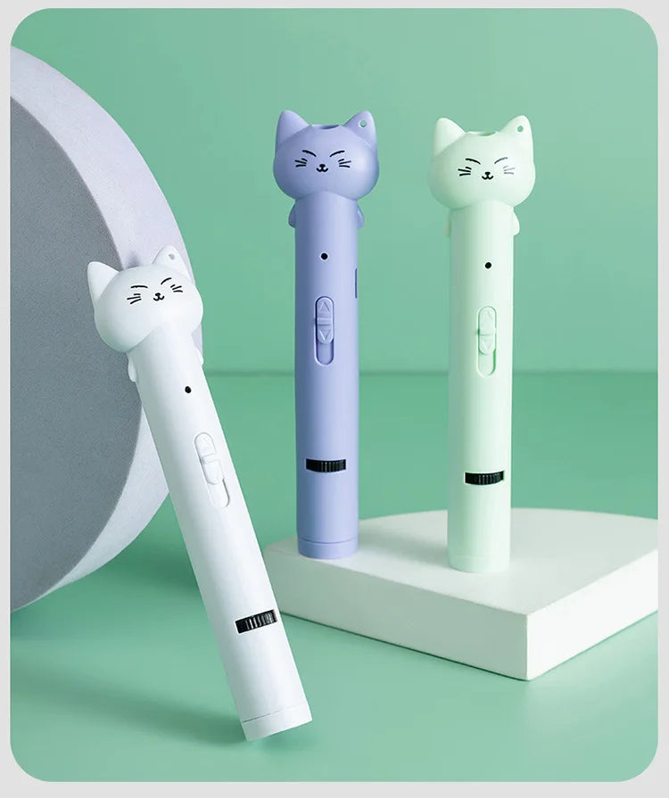 Cat Toy USB Rechargeable Interactive Pet Light Stick Multi Pattern Infrared Funny Cat Chaser Exercise Training Toy