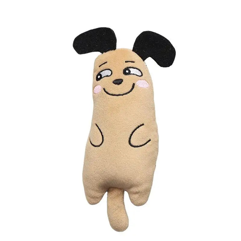 Catnip Plush Mouse Cat Toy – Embroidered Expressive Face, 6 Colors