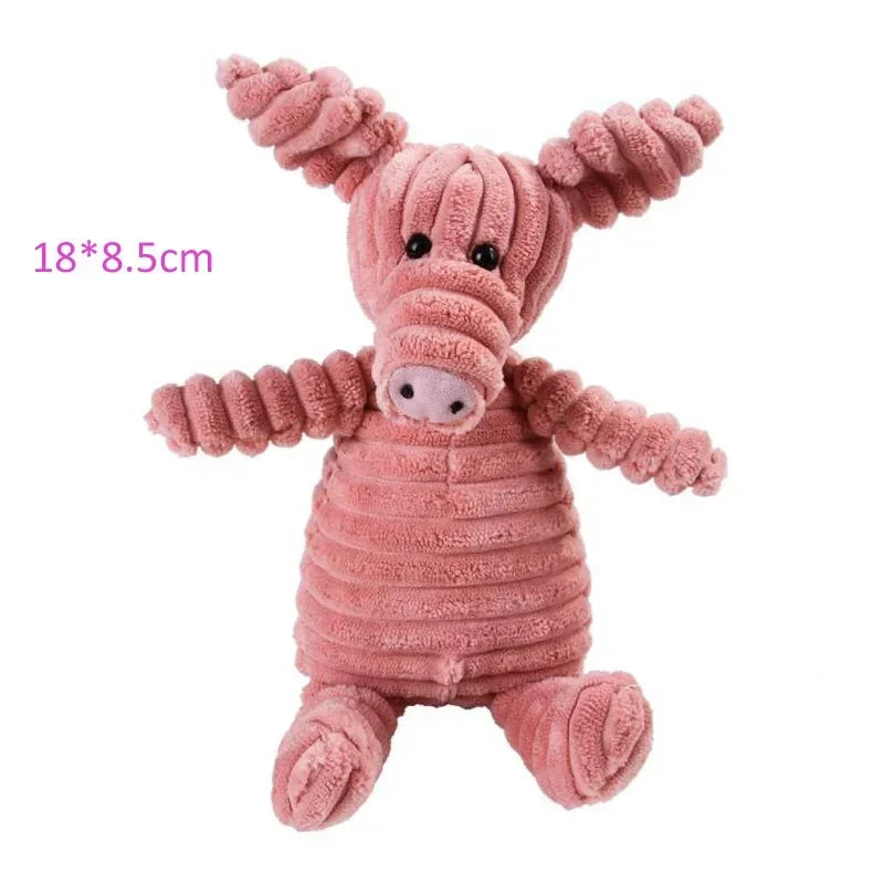 Plush Animal Squeaky Dog Toy – 17 Cute Styles, Bite Resistant