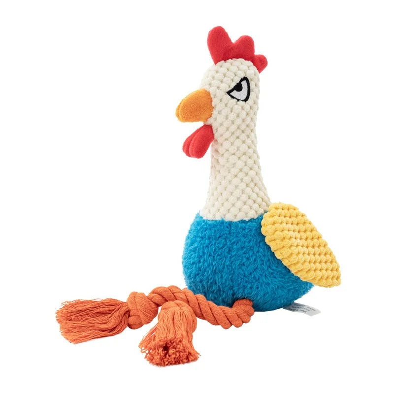 Plush Chicken Squeaky Dog Toy – Soft, Durable & Fun for Dogs