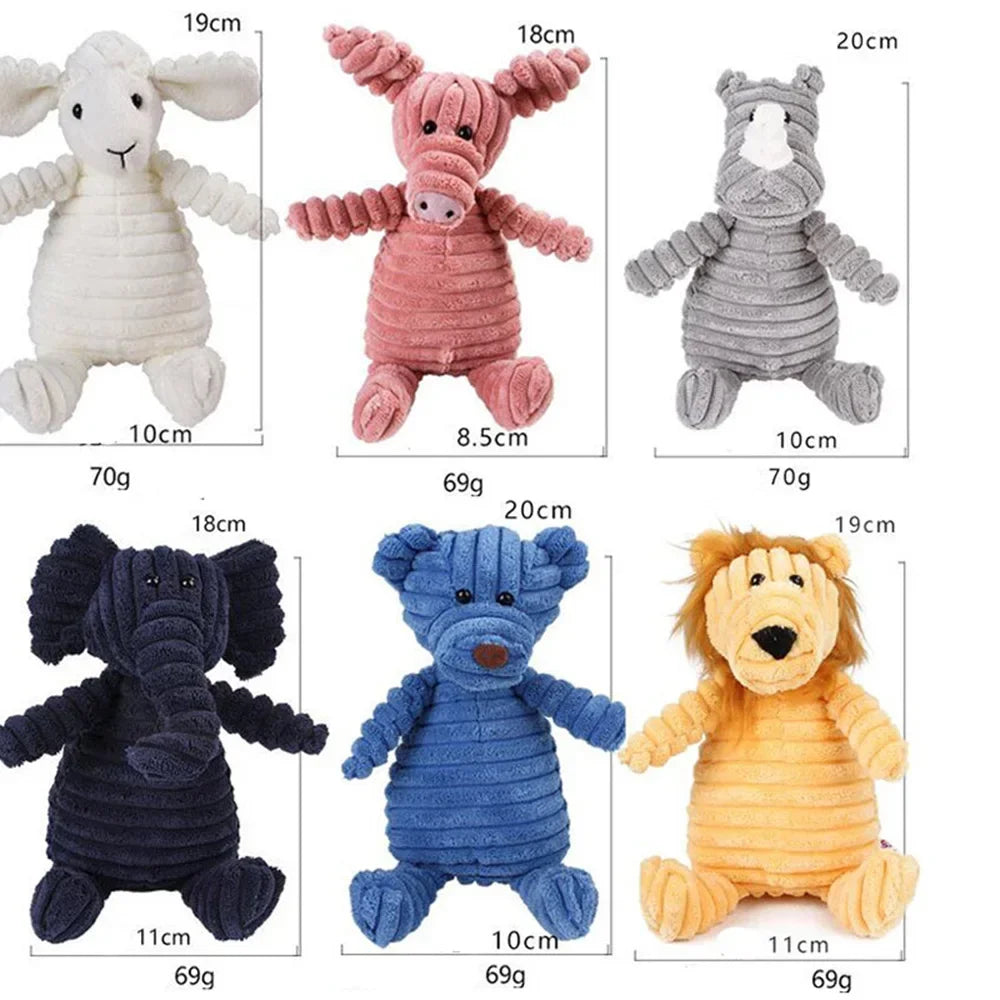 Plush Animal Squeaky Dog Toy – 17 Cute Styles, Bite Resistant