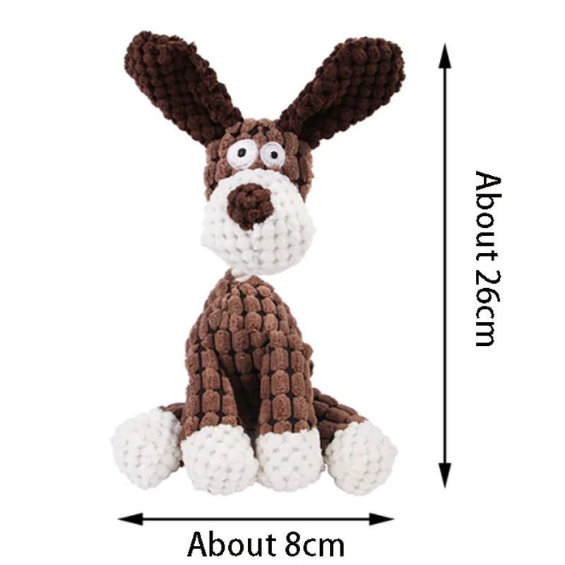 Cotton Rope Donkey Squeaky Pet Toy – Plush Bite & Training Toy for Dogs & Cats