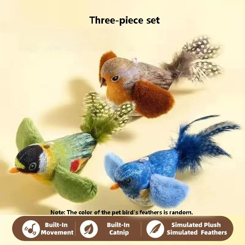 Bird Sound Elastic Rope Cat Toy – Interactive Scratch & Bite Relief