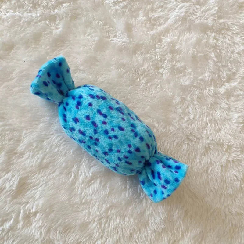 Puppy Dog Chew Toy Fruit Vegetable Chicken Drum Bone Squeak Toy for Cat Pets Plush Puzzle Dog Toys Stuffed Squeaking Pet Toy
