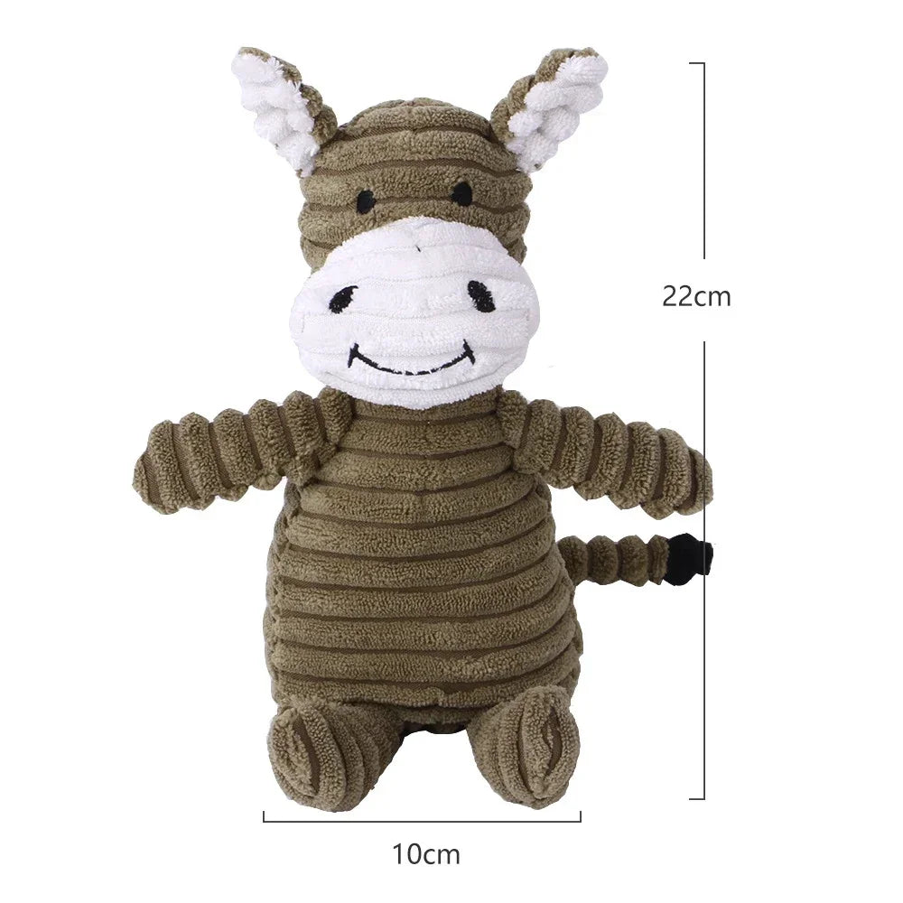 Plush Animal Squeaky Dog Toy – 17 Cute Styles, Bite Resistant