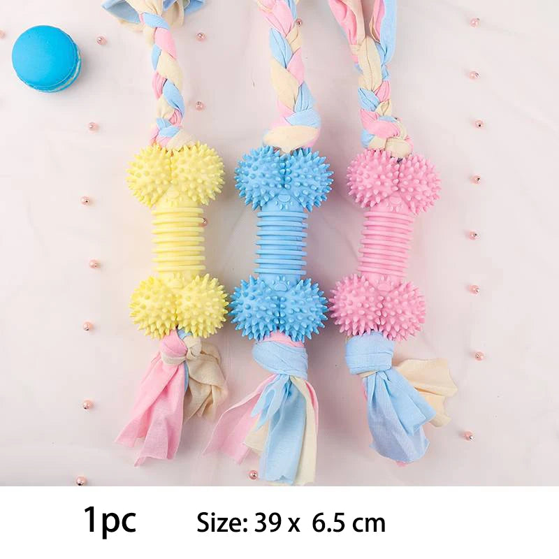 Dog Chew Toy – TPR Knot Bite Resistant Molar & Teeth Cleaning