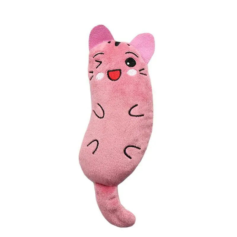 Catnip Plush Mouse Cat Toy – Embroidered Expressive Face, 6 Colors