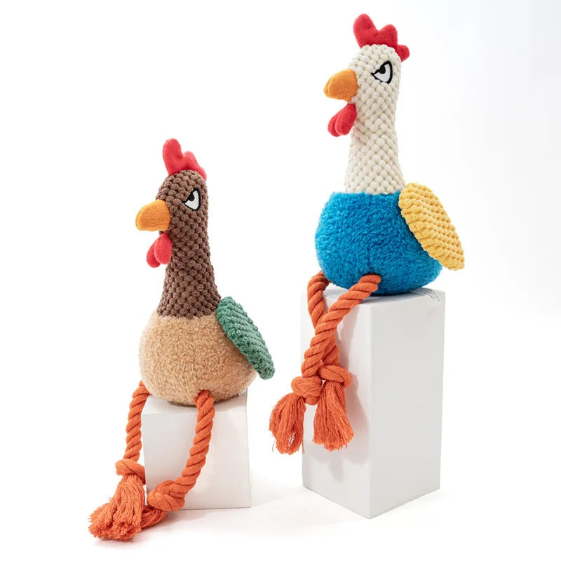 Plush Chicken Squeaky Dog Toy – Soft, Durable & Fun for Dogs