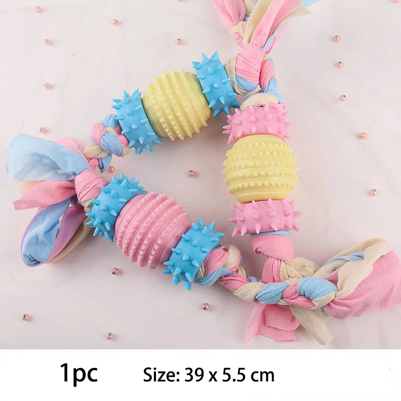 Dog Chew Toy – TPR Knot Bite Resistant Molar & Teeth Cleaning