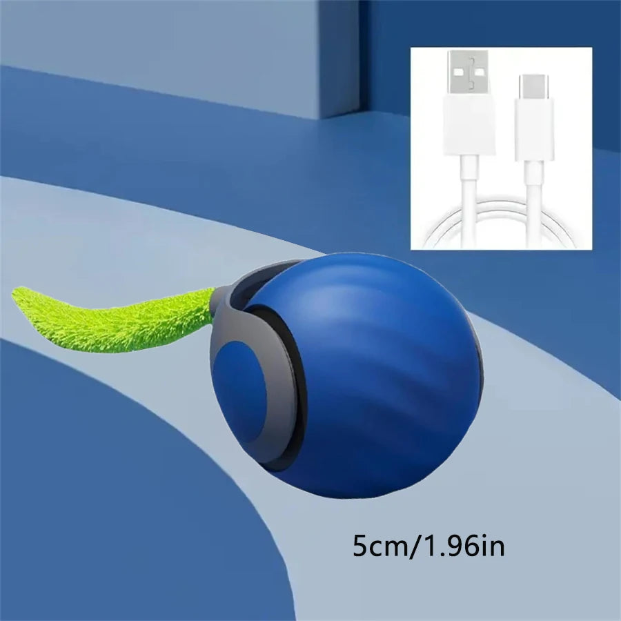 Smart Touch Cat Toy Ball – Catnip & Animal Sounds, 12 Colors