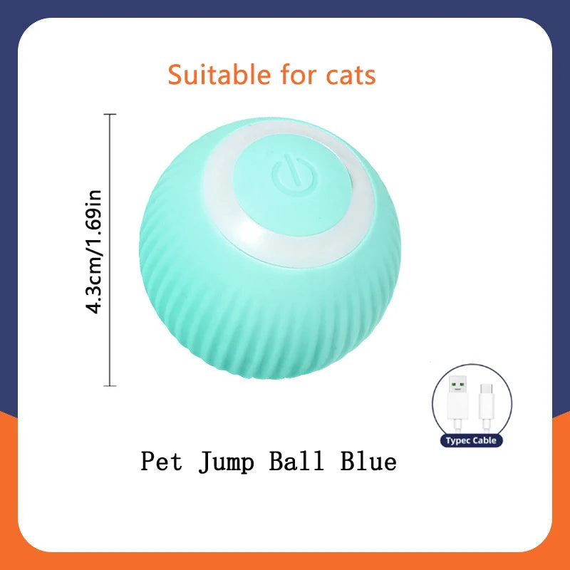Smart Electronic Jumping Ball Pet Toy – USB Rechargeable, Auto-Moving