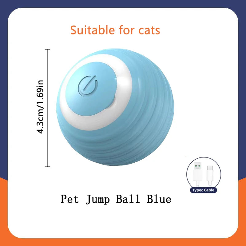 Smart Electronic Jumping Ball Pet Toy – USB Rechargeable, Auto-Moving