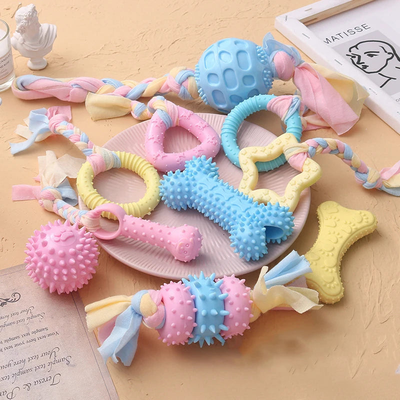 Dog Chew Toy – TPR Knot Bite Resistant Molar & Teeth Cleaning