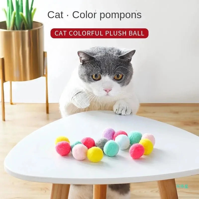 Cat Ball Launcher Toy – Interactive Shooting Gun with Plush Balls