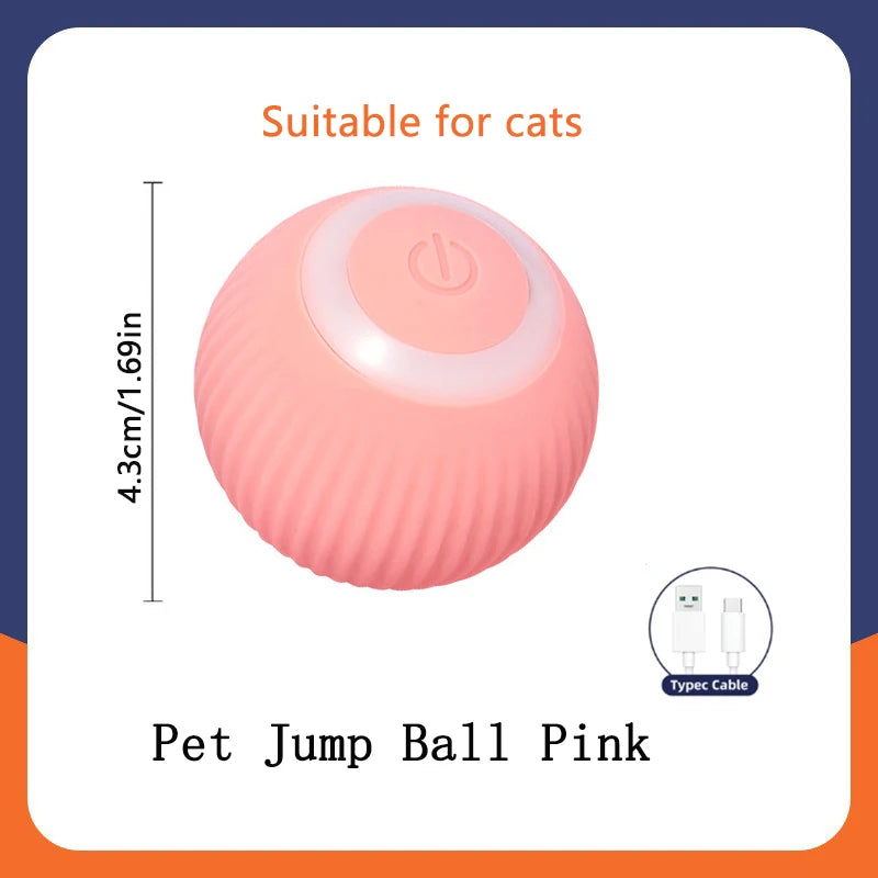Smart Electronic Jumping Ball Pet Toy – USB Rechargeable, Auto-Moving