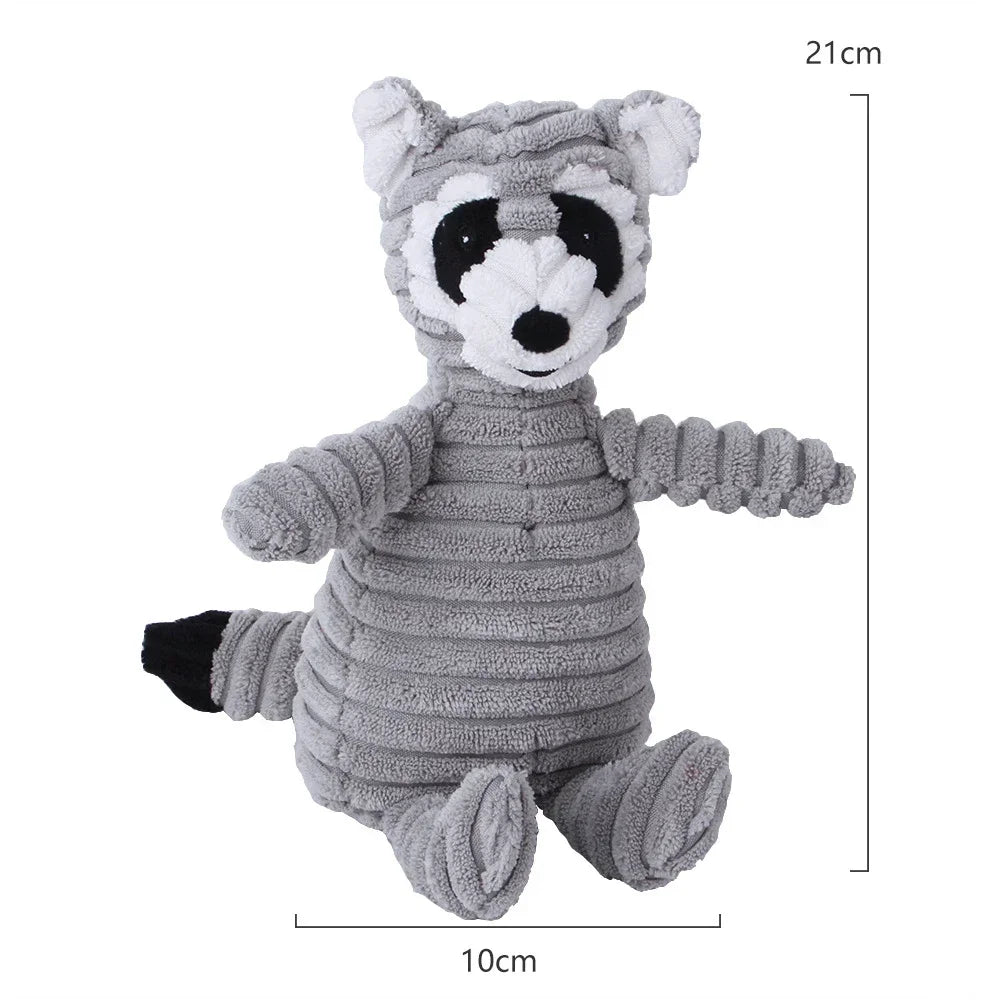 Plush Animal Squeaky Dog Toy – 17 Cute Styles, Bite Resistant