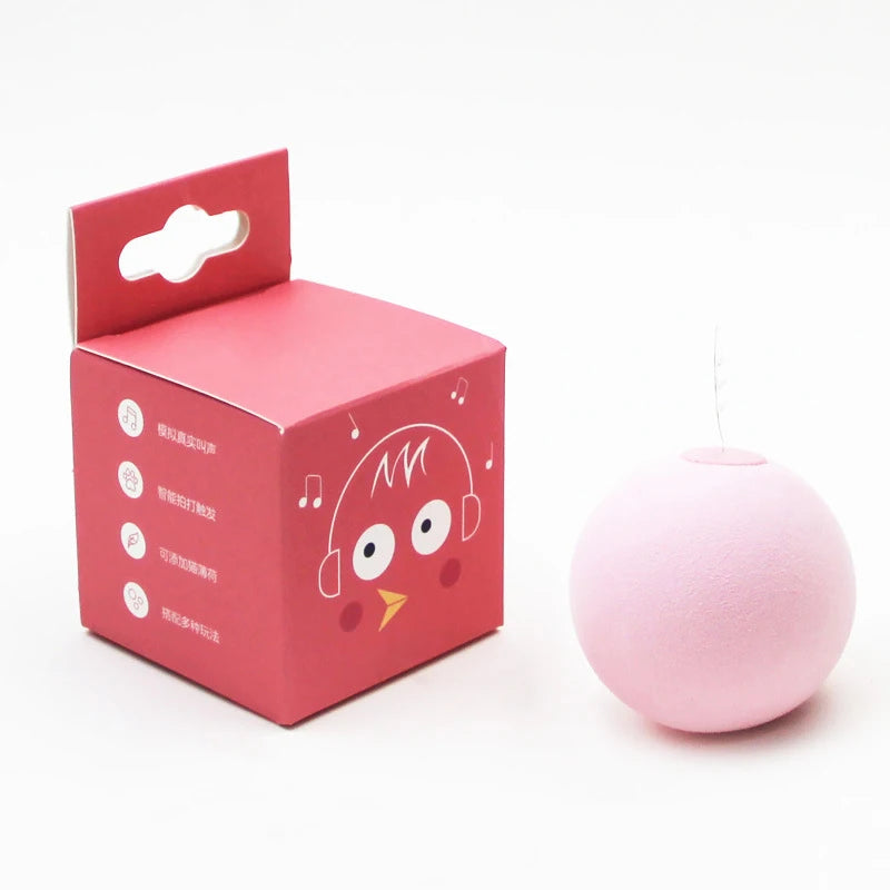 Smart Touch Cat Toy Ball – Catnip & Animal Sounds, 12 Colors