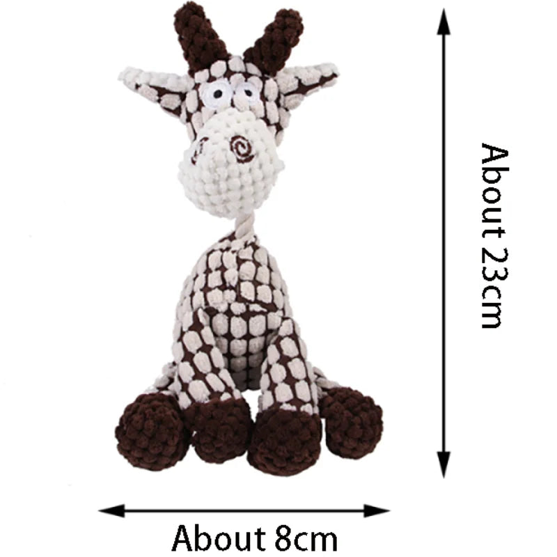 Cotton Rope Donkey Squeaky Pet Toy – Plush Bite & Training Toy for Dogs & Cats