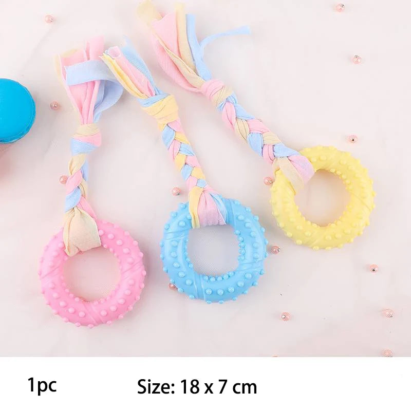 Dog Chew Toy – TPR Knot Bite Resistant Molar & Teeth Cleaning
