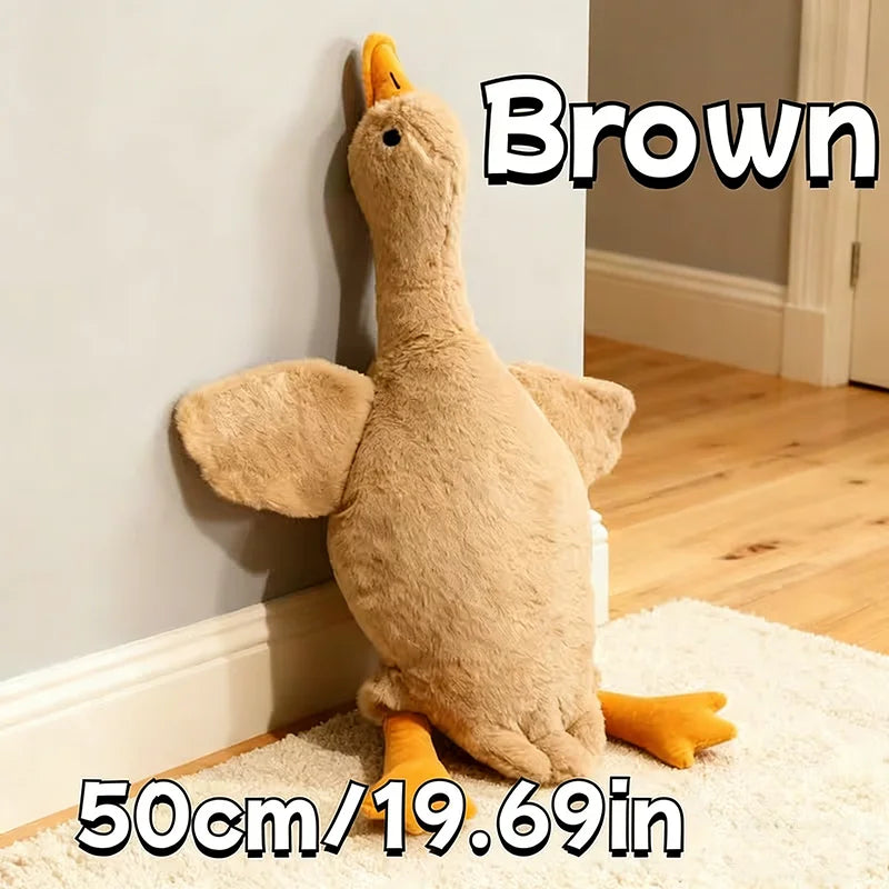 Giant Duck Plush Pet Toy – 50cm Anxiety-Relieving Companion for Cats & Dogs