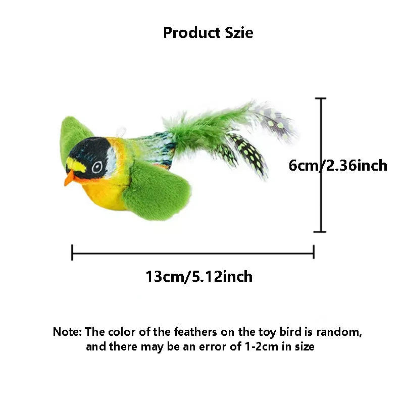 Bird Sound Elastic Rope Cat Toy – Interactive Scratch & Bite Relief