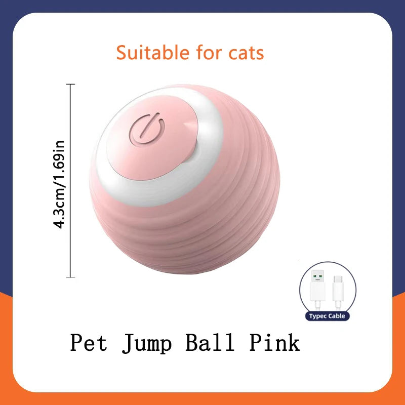 Smart Electronic Jumping Ball Pet Toy – USB Rechargeable, Auto-Moving