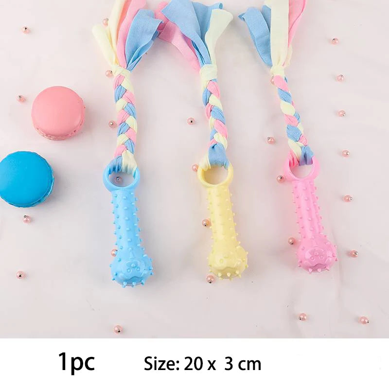Dog Chew Toy – TPR Knot Bite Resistant Molar & Teeth Cleaning