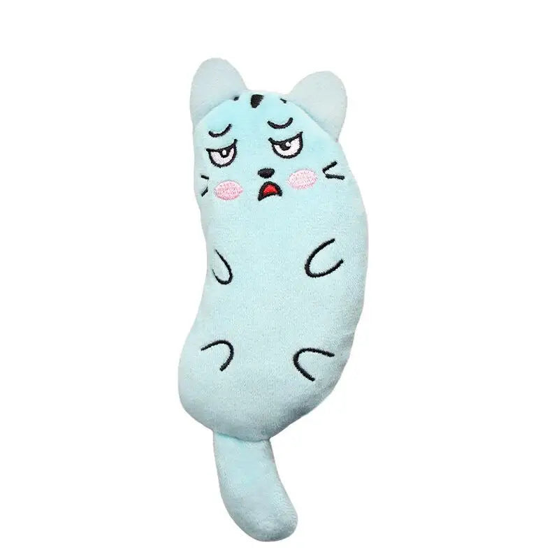 Catnip Plush Mouse Cat Toy – Embroidered Expressive Face, 6 Colors